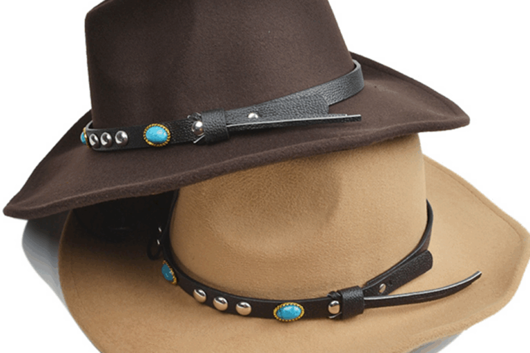 Brown wool felt lemmy cowboy hat (2)
