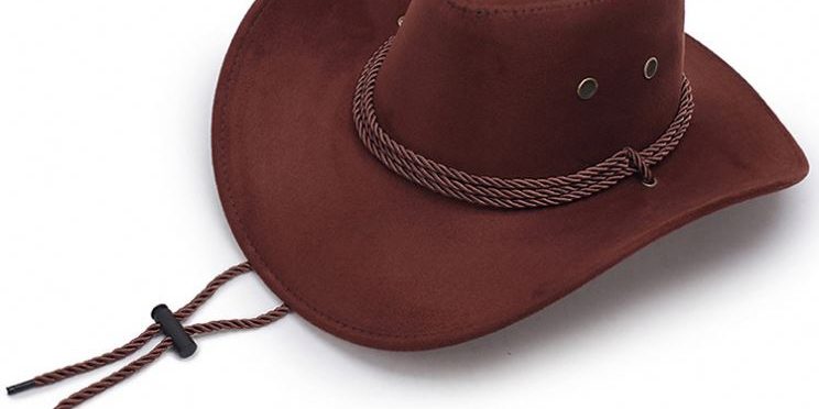 Wool imitations leather multicolor cowboy hat (3)