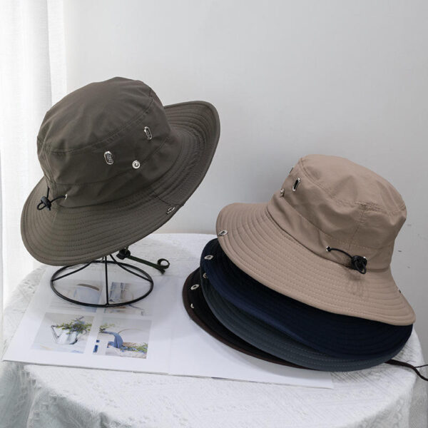 Quick-Dry Outdoor Bucket Hat with Adjustable Drawstring