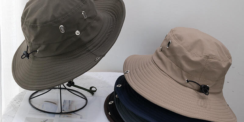 Quick-Dry Outdoor Bucket Hat with Adjustable Drawstring