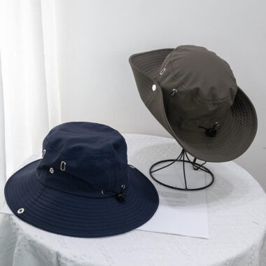 Quick-Dry Outdoor Bucket Hat with Adjustable Drawstring