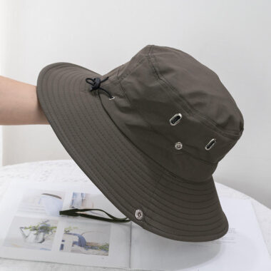 Quick-Dry Outdoor Bucket Hat with Adjustable Drawstring