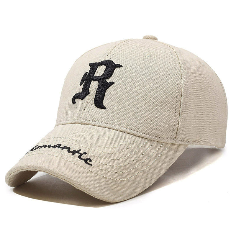 Wholesale R Letter Wide Brim Baseball Hat for Men & Women