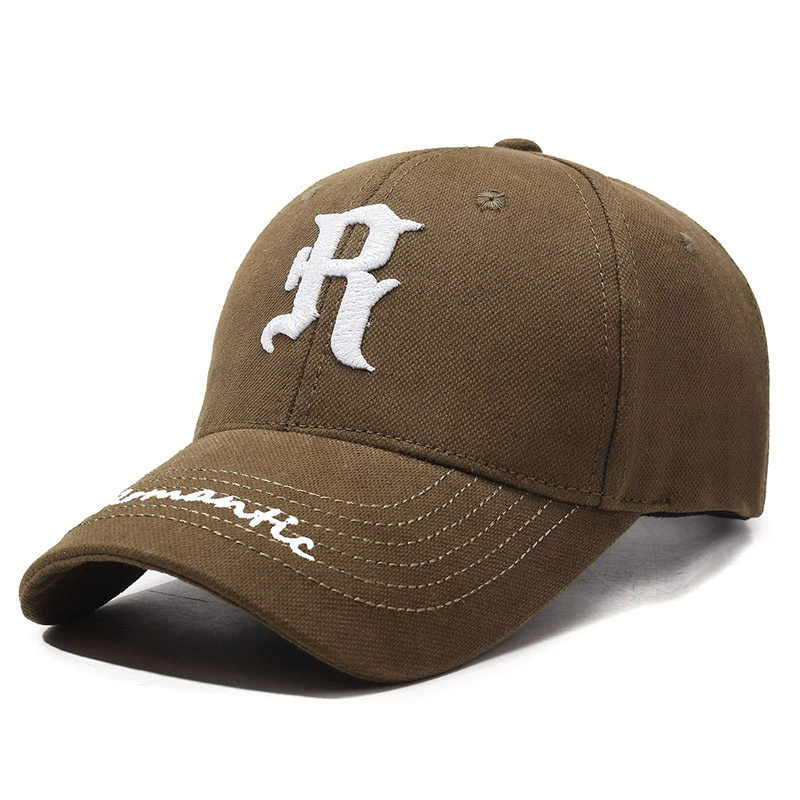 Wholesale R Letter Wide Brim Baseball Hat for Men & Women