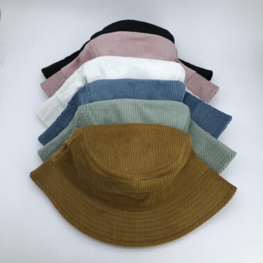 High-Quality Corduroy Bucket Hat New Design Factory