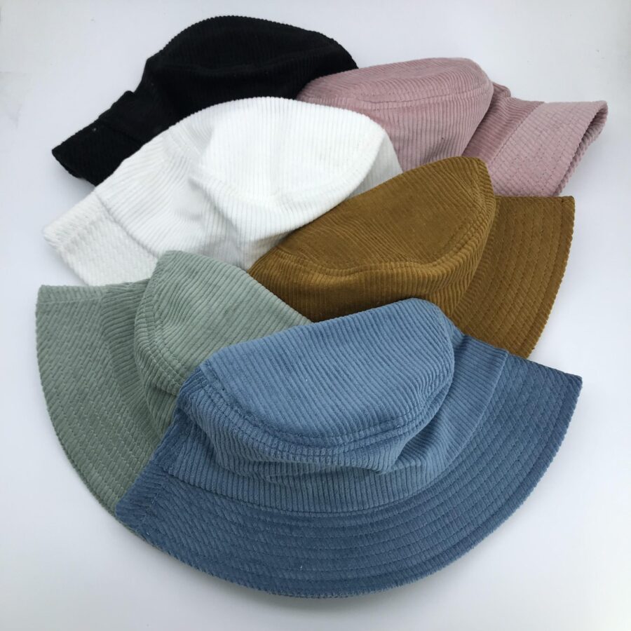 High-Quality Corduroy Bucket Hat New Design Factory