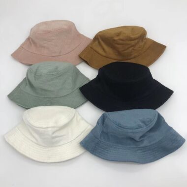 High-Quality Corduroy Bucket Hat New Design Factory