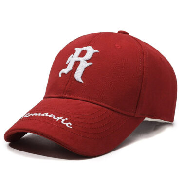 R Letter Wide Brim Baseball Hat Manufacturer