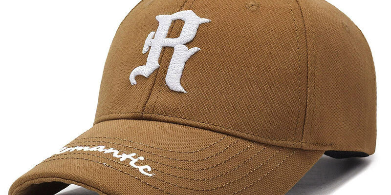 R Letter Wide Brim Baseball Hat Manufacturer