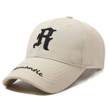 R Letter Wide Brim Baseball Hat Manufacturer