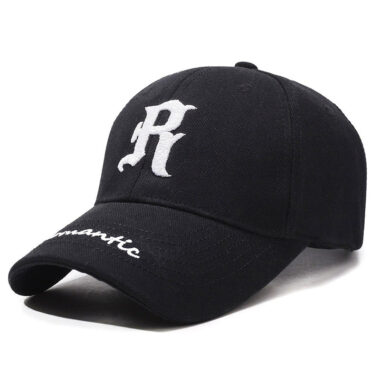 R Letter Wide Brim Baseball Hat Manufacturer