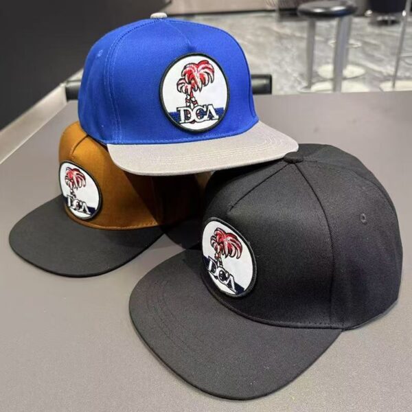 American summer snapback hat with sun-shade design and bold styling