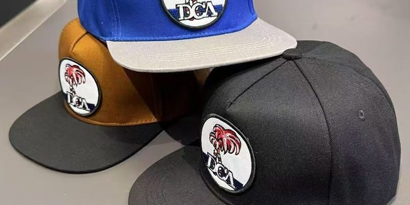 American summer snapback hat with sun-shade design and bold styling