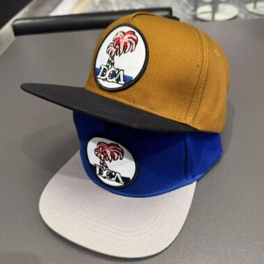 American summer snapback hat with sun-shade design and bold styling