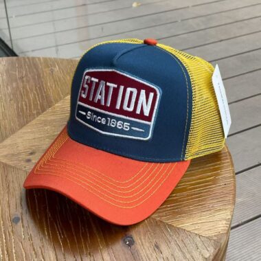 American vintage breathable sun-shade mesh trucker hat