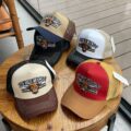 Bull embroidered breathable trucker hat for spring and summer