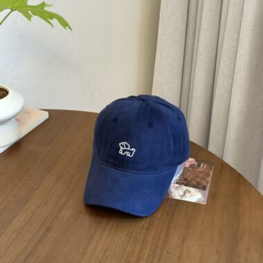 Cute cartoon dog embroidered color-block baseball hat