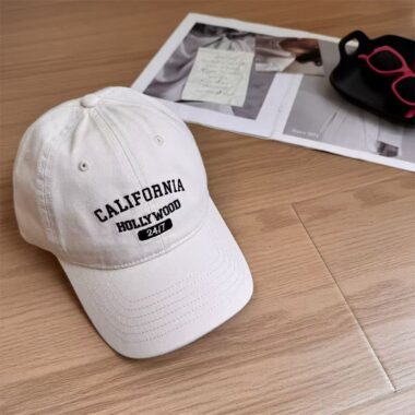 Korean-style cotton letter baseball hat for spring and summer