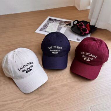 Korean-style cotton letter baseball hat for spring and summer