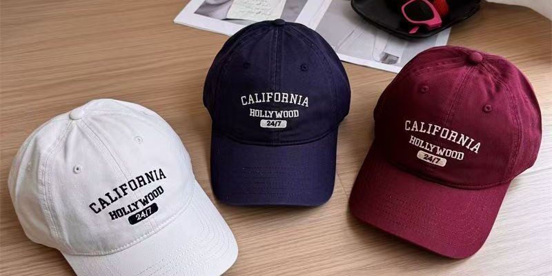 Korean-style cotton letter baseball hat for spring and summer