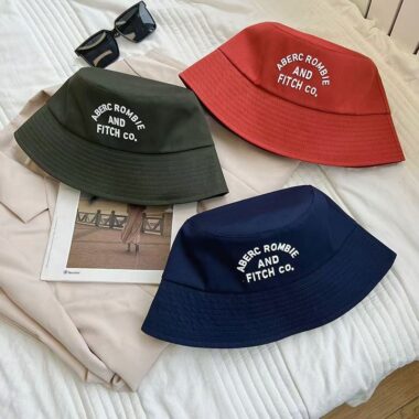 Cute spring-autumn unisex bucket hat with sun-shade design