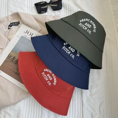 Cute spring-autumn unisex bucket hat with sun-shade design