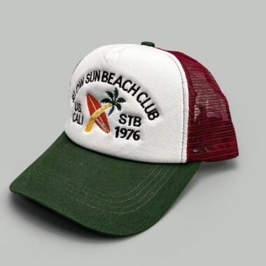 Unisex embroidered letter sun-shade trucker hat