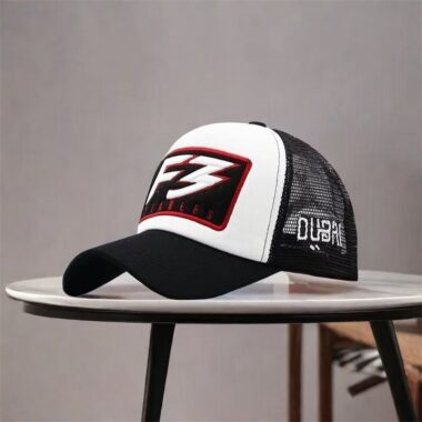 Unisex embroidered letter sun-shade trucker hat