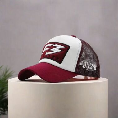 Unisex embroidered letter sun-shade trucker hat