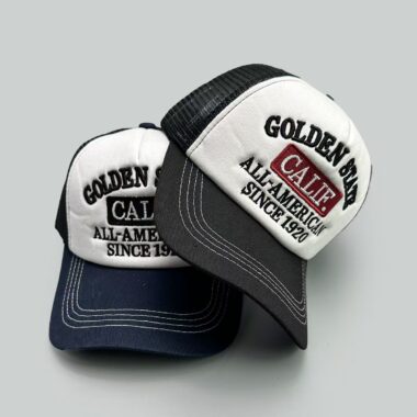 Unisex embroidered letter sun-shade trucker hat