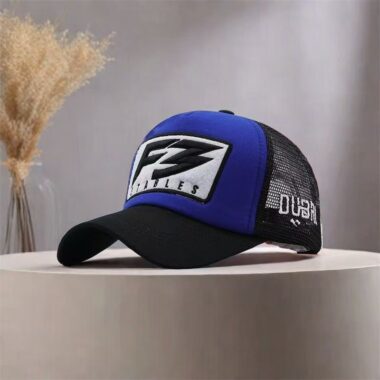 Unisex embroidered letter sun-shade trucker hat