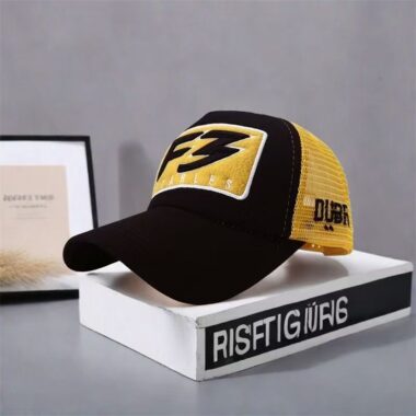 Unisex embroidered letter sun-shade trucker hat