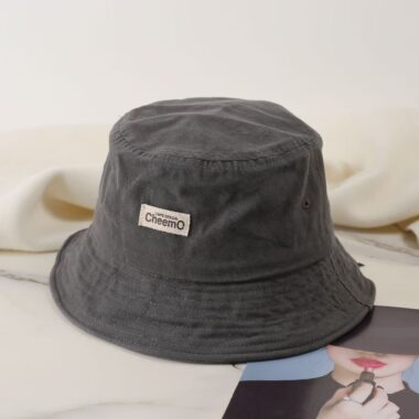 Japanese canvas vintage bucket hat for casual daily wear