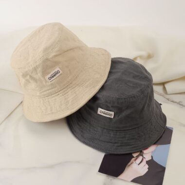 Japanese canvas vintage bucket hat for casual daily wear