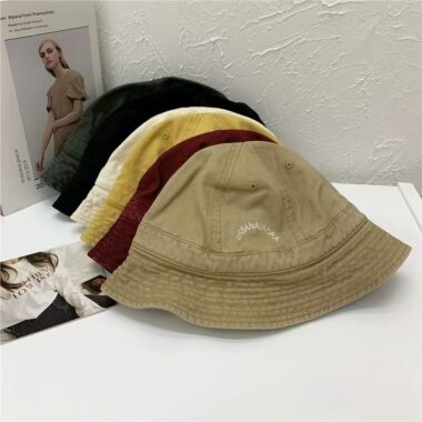Lightweight Japanese spring-summer dome bucket hat design