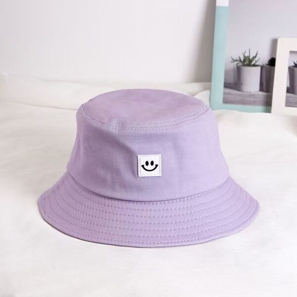 Korean smiley kids outdoor bucket hat for boys and girls