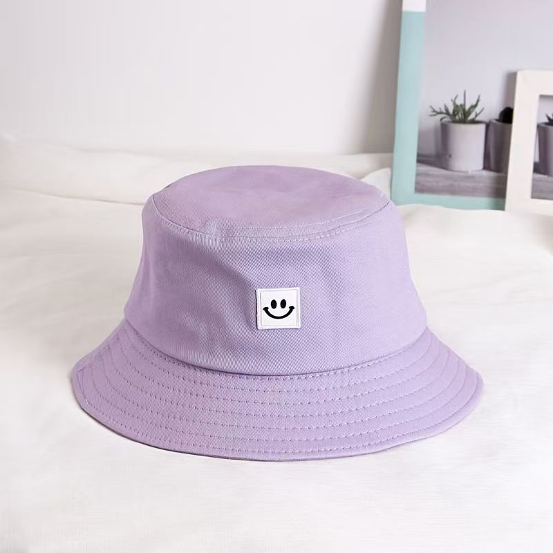 Korean smiley kids outdoor bucket hat for boys and girls