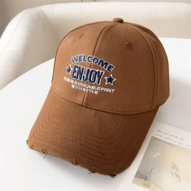 Korean embroidered letter casual versatile baseball hat