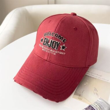 Korean embroidered letter casual versatile baseball hat