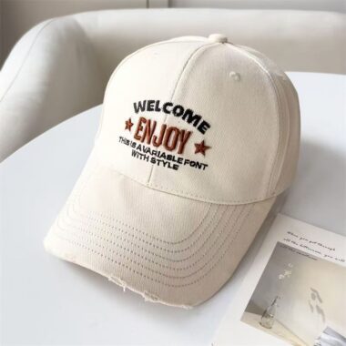 Korean embroidered letter casual versatile baseball hat