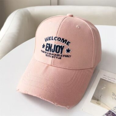 Korean embroidered letter casual versatile baseball hat