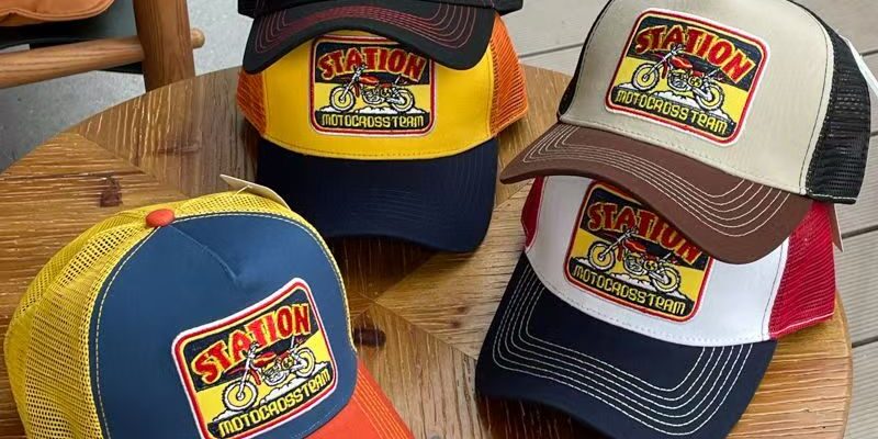 Outdoor mesh breathable embroidered trucker hat