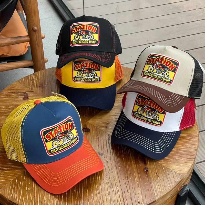 Outdoor mesh breathable embroidered trucker hat