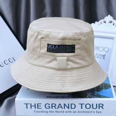 Unisex spring autumn travel bucket hat with sun-shade design