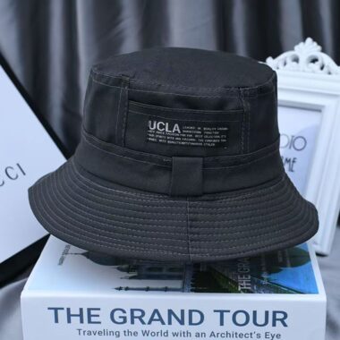 Unisex spring autumn travel bucket hat with sun-shade design