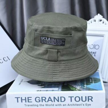 Unisex spring autumn travel bucket hat with sun-shade design