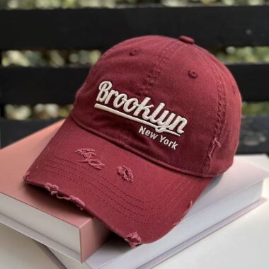 3D embroidered distressed casual all-match baseball hat