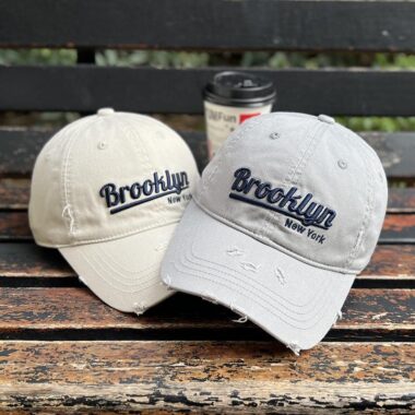 3D embroidered distressed casual all-match baseball hat