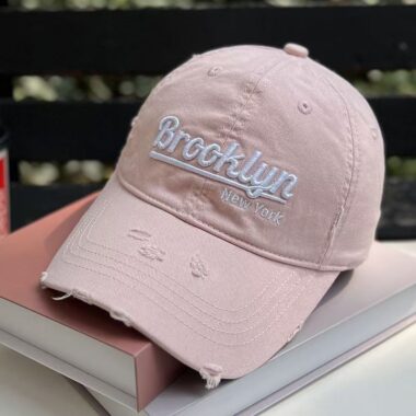 3D embroidered distressed casual all-match baseball hat