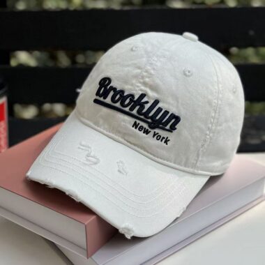 3D embroidered distressed casual all-match baseball hat